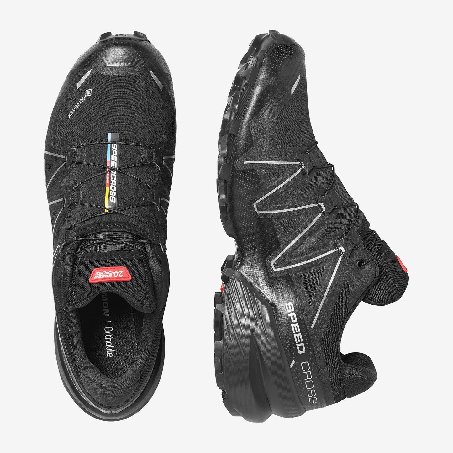 Salomon Unisex Παπούτσια Ορεινού Τρεξίματος - SPEEDCROSS 6 GORE-TEX 2 - 491590 Black Silver
