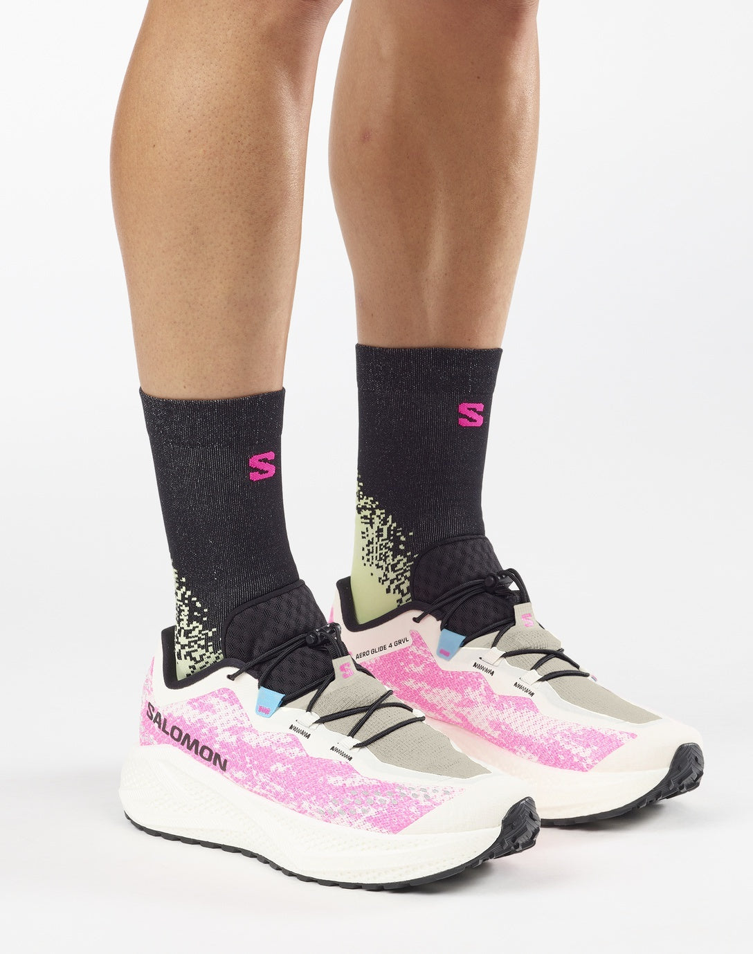Salomon Ανδρικά Παπούτσια για Τρέξιμο Δρόμου - AERO GLIDE 4 GRVL - 491748 Vanilla Ice Knockout Pink