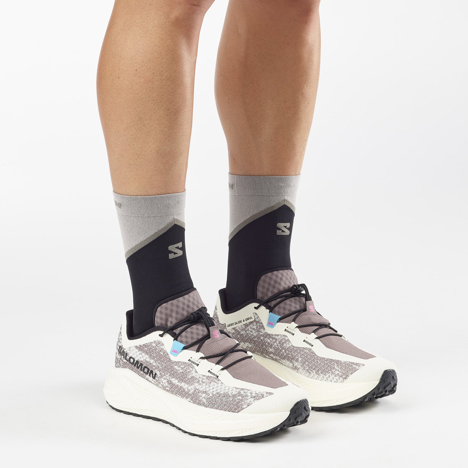 Salomon Ανδρικά Παπούτσια για Τρέξιμο Δρόμου - AERO GLIDE 4 GRVL - 491749 VANILA BLACK IRON