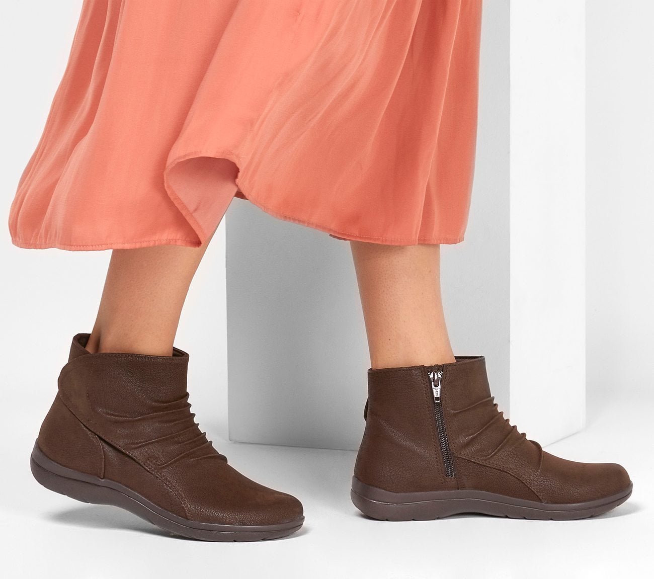 Skechers Μποτάκι Γυναικείο - Lite Step - Tricky 49901-Choc