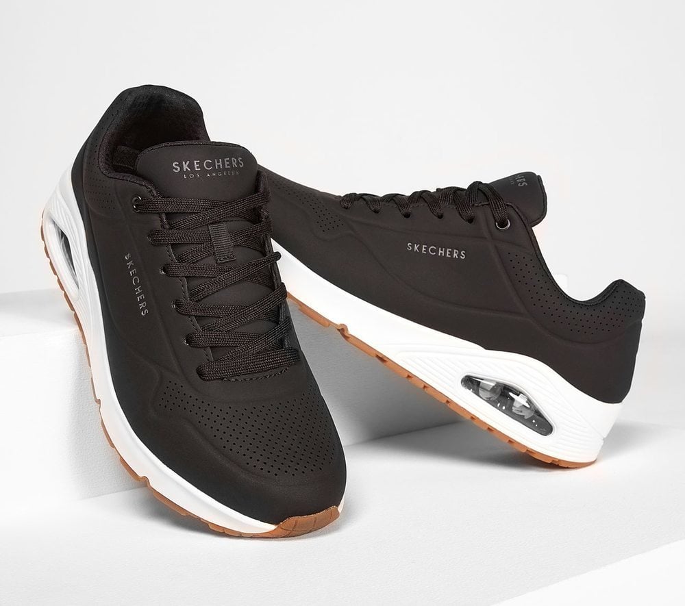 Skechers Παπούτσι Ανδρικό - Uno - Stand On Air 52458 BLACK