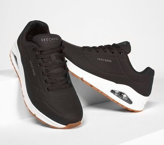 Skechers Παπούτσι Ανδρικό - Uno - Stand On Air 52458 BLACK