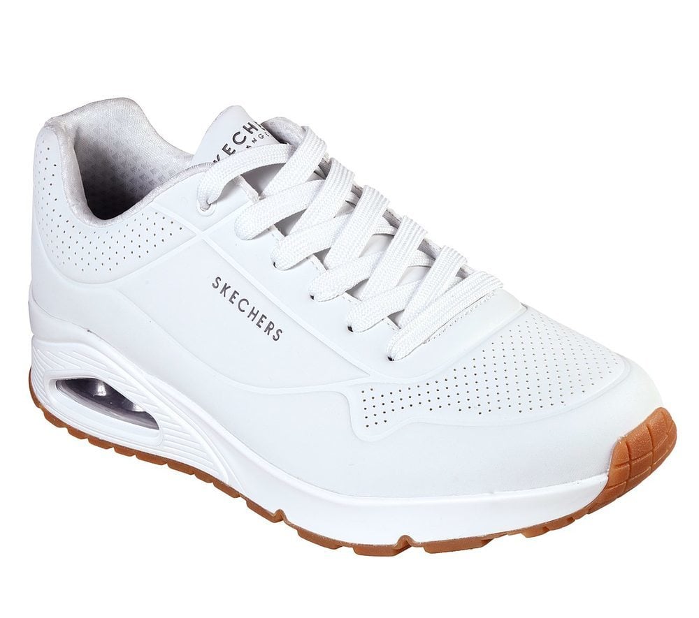 Skechers Παπούτσι Ανδρικό - Uno - Stand On Air 52458 WHT