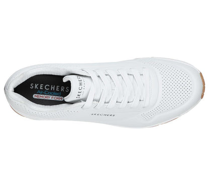 Skechers Παπούτσι Ανδρικό - Uno - Stand On Air 52458 WHT