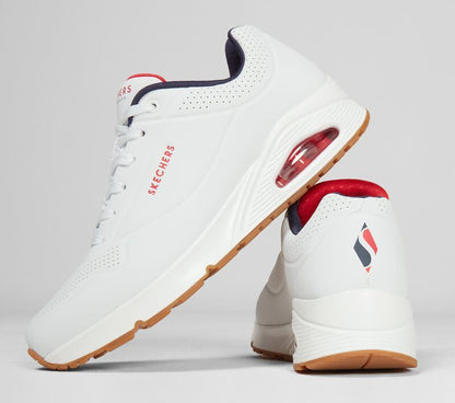 Skechers Παπούτσι Ανδρικό - Uno - Stand On Air 52458 WNVR WHITE