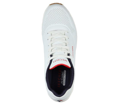 Skechers Παπούτσι Ανδρικό - Uno - Stand On Air 52458 WNVR WHITE