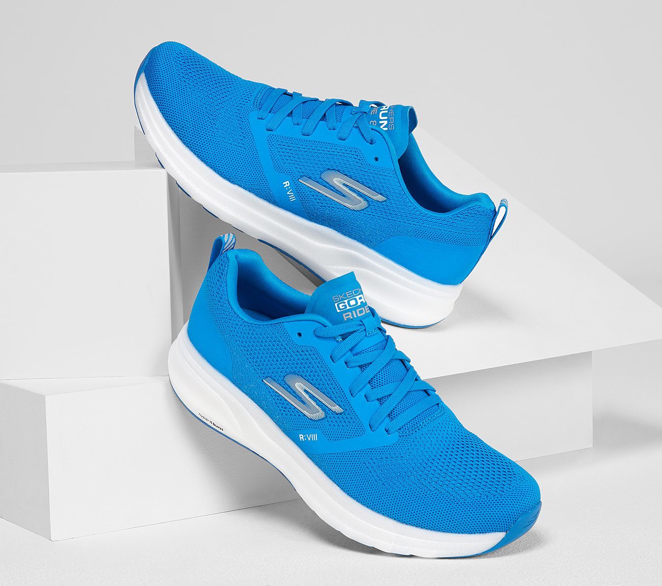 Skechers Παπούτσι Ανδρικό - Go Run Ride 8 Hyper 55224-BLU Blue