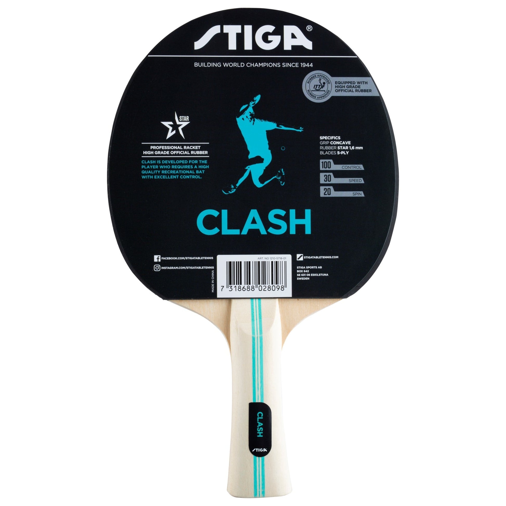 Stiga Ρακέτα Ping Pong - BAT HOBBY CLASH 1210-5718