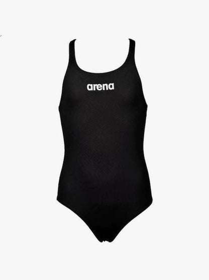 Arena Μαγιό Ολόσωμο Για Κορίτσι - Pro Solid Kids - Μαύρο Λευκό - 004762-550