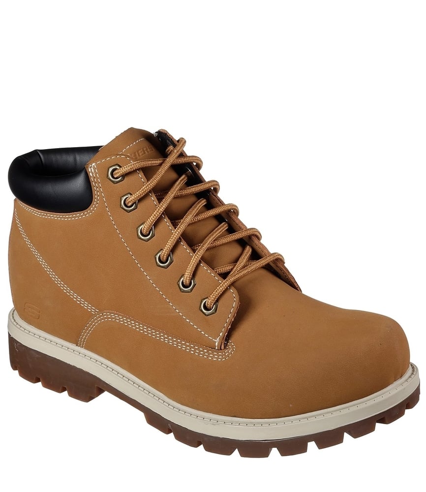 Skechers Μποτάκι Ανδρικό Relaxed Fit: Toric - Amado 65501-WTN White-TAN