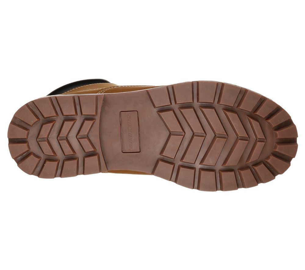 Skechers Μποτάκι Ανδρικό Relaxed Fit: Toric - Amado 65501-WTN White-TAN