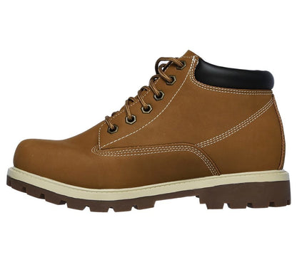 Skechers Μποτάκι Ανδρικό Relaxed Fit: Toric - Amado 65501-WTN White-TAN