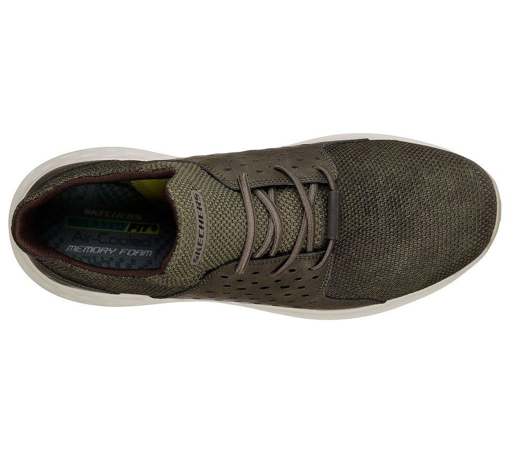 Skechers Παπούτσι Ανδρικό -Relaxed Fit: Parson - Todrick 65828-OLV Olive