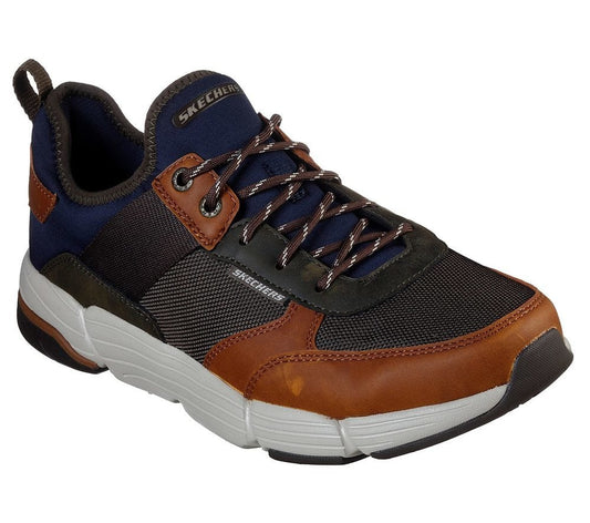 Skechers Παπούτσι Ανδρικό - Relaxed Fit: Metco - Parken 66177-BROL Brown