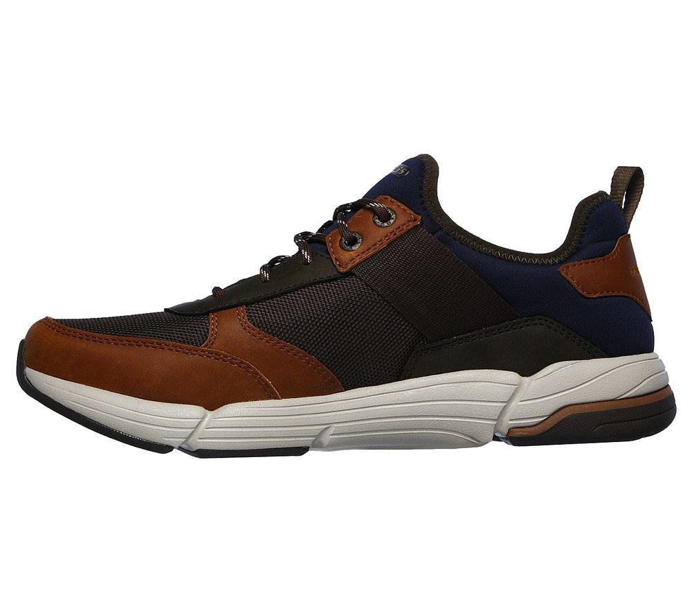 Skechers Παπούτσι Ανδρικό - Relaxed Fit: Metco - Parken 66177-BROL Brown