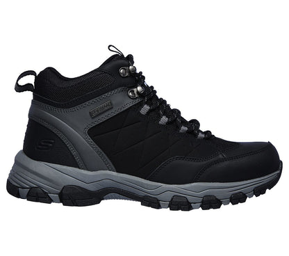 Skechers Μποτάκι Ανδρικό - SelMen Telago Black Waterproof Memory Foam 66283-BLK Black
