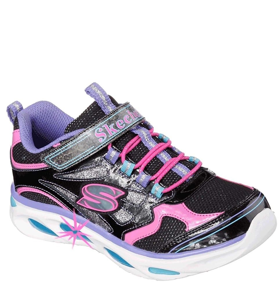 Παπούτσι ΒΕΒΕ - Lighted Bungee & Strap W/ Sparkle Mesh -Skechers