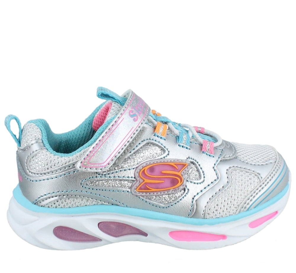 Skechers Παπούτσι ΒΕΒΕ - Lighted Bungee & Strap W/ Sparkle Mesh