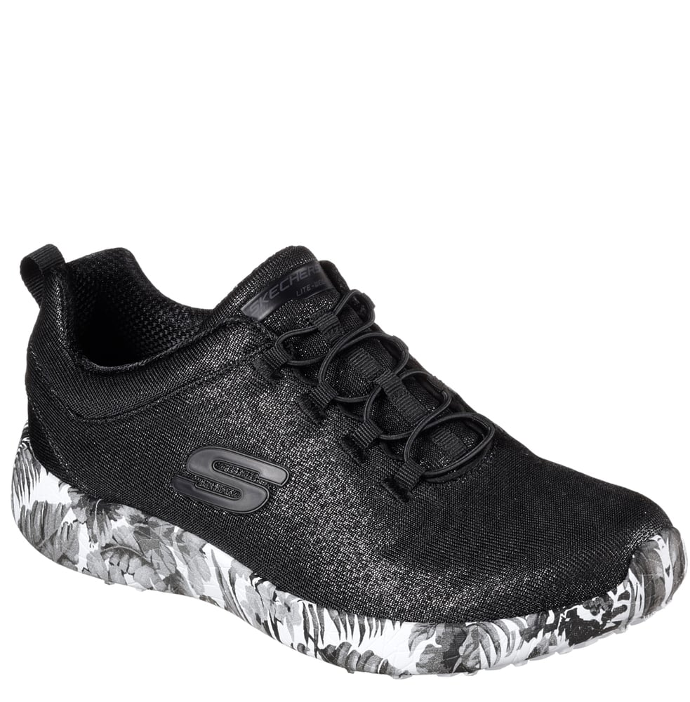 Skechers- Παπούτσι Γυναικείο -Sparkle Mesh Bungee Tropical Print Outsole W/ Air-Cooled Mf