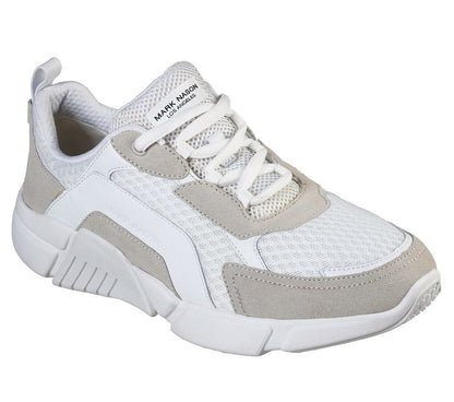 Skechers Παπούτσι Ανδρικό - Block - Trinity 68668-WTP White/Taupe