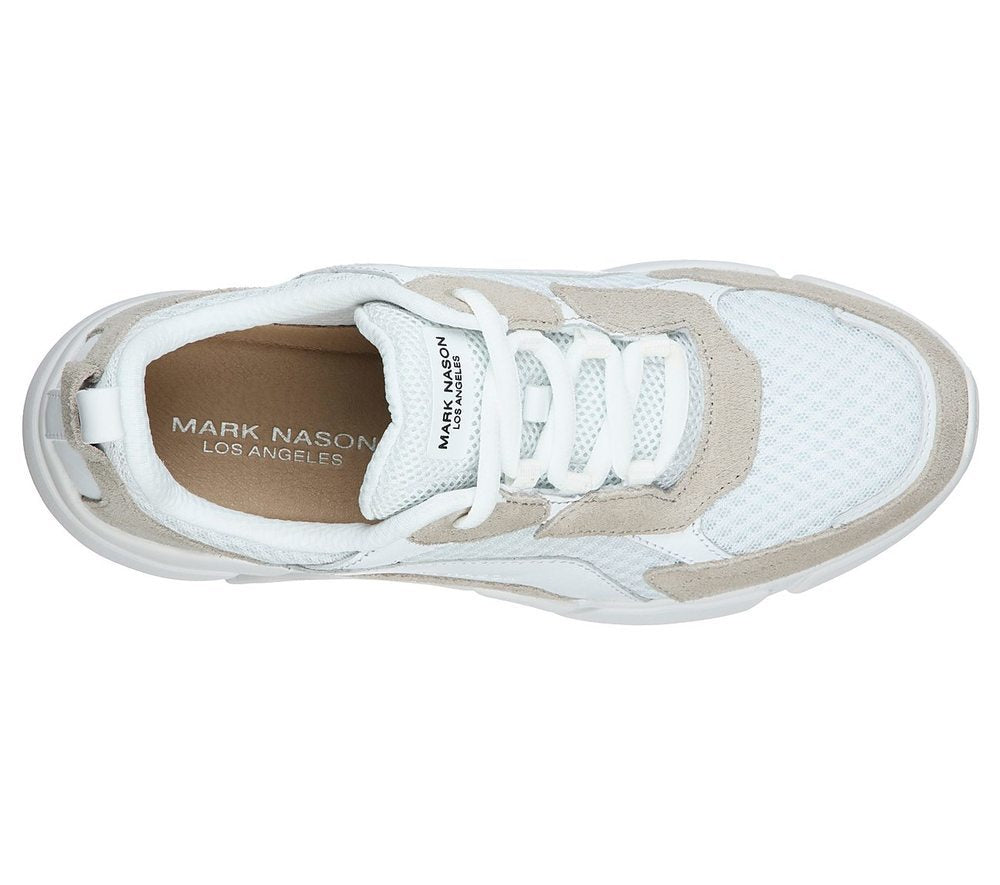 Skechers Παπούτσι Ανδρικό - Block - Trinity 68668-WTP White/Taupe