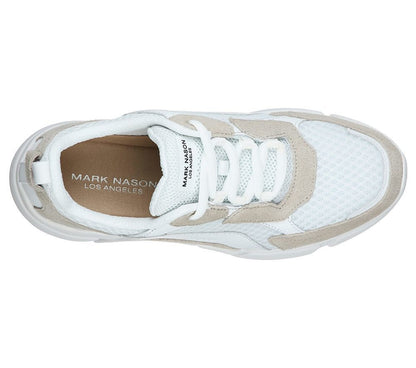 Skechers Παπούτσι Ανδρικό - Block - Trinity 68668-WTP White/Taupe
