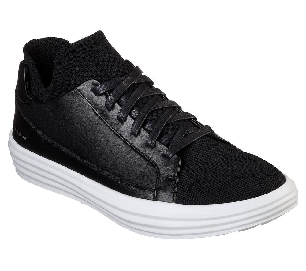 Skechers Παπούτσι Ανδρικό - Shogun - Down Time 68671-BKW Black White
