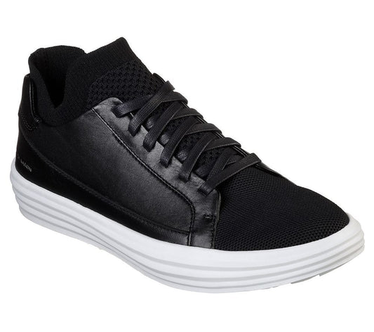 Skechers Παπούτσι Ανδρικό - Shogun - Down Time 68671-BKW Black White