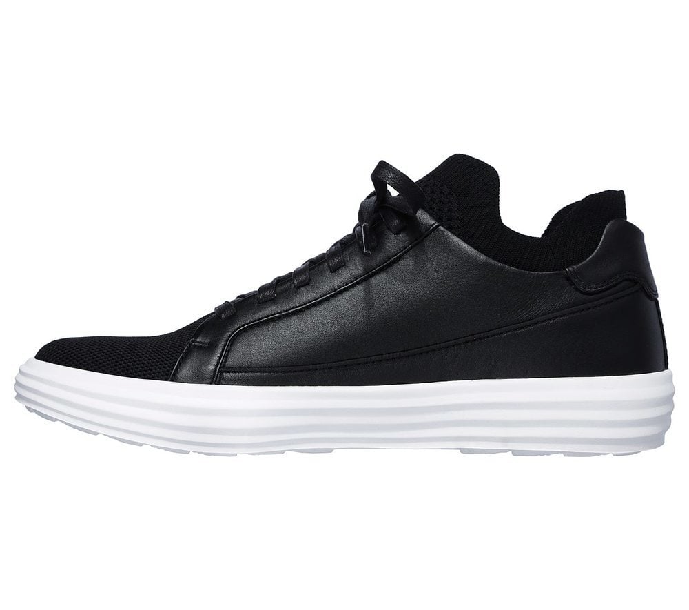 Skechers Παπούτσι Ανδρικό - Shogun - Down Time 68671-BKW Black White