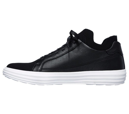 Skechers Παπούτσι Ανδρικό - Shogun - Down Time 68671-BKW Black White