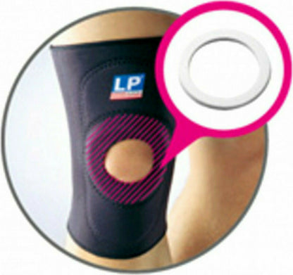 LP Support - Επιγονατίδα ελαστική με άνοιγμα STANDARD KNEE SupportOPEN PATELLA - 708-BK - Black