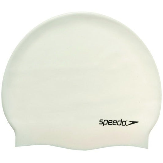 Speedo Σκουφάκι Κολύμβησης - PLAIN FLAT SILICONE CAP - White - SAS032AH/70991-0010U