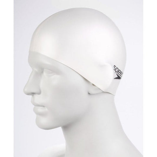 Speedo Σκουφάκι Κολύμβησης - PLAIN FLAT SILICONE CAP - White - SAS032AH/70991-0010U