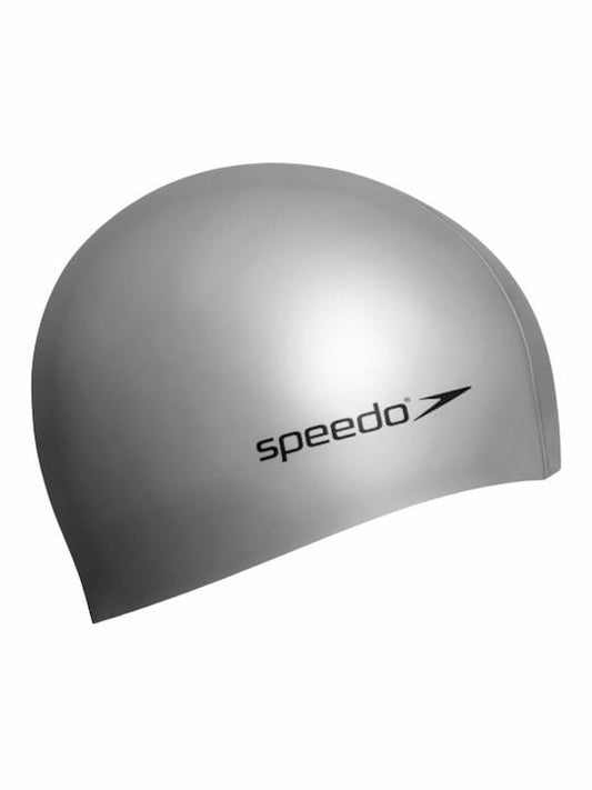 Speedo Σκουφάκι Κολύμβησης - PLAIN FLAT SILICONE CAP - SAS032AH/70991-1181U - Ασημί