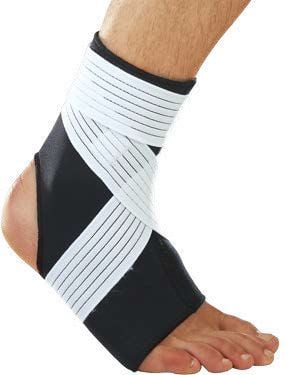 LP Support - Επιστραγαλίδα δετή ANKLE Support WITH STRAP - 728-BK - Black