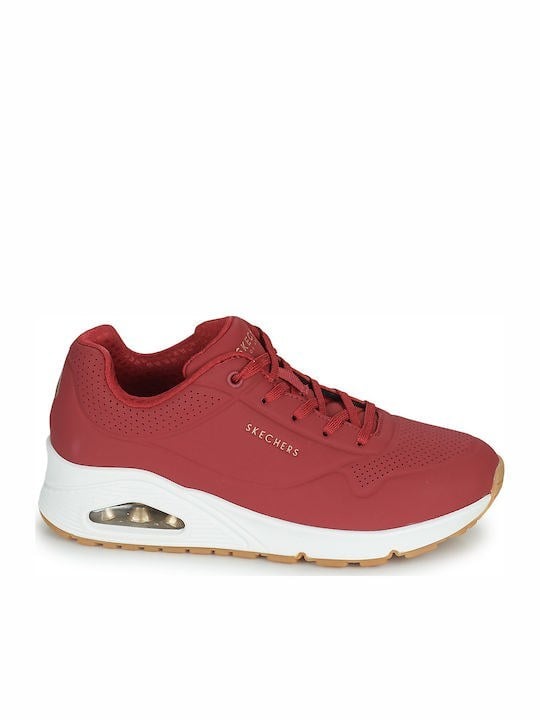 Skechers Παπούτσι Γυναικείο - Uno - Stand on Air 73690-DKRD - Red