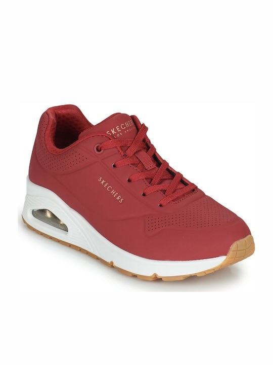 Skechers Παπούτσι Γυναικείο - Uno - Stand on Air 73690-DKRD - Red