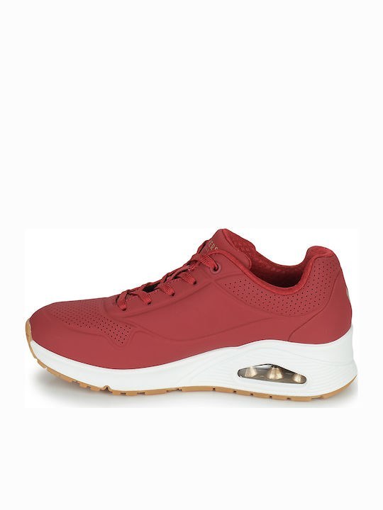 Skechers Παπούτσι Γυναικείο - Uno - Stand on Air 73690-DKRD - Red