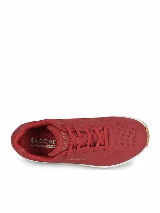 Skechers Παπούτσι Γυναικείο - Uno - Stand on Air 73690-DKRD - Red
