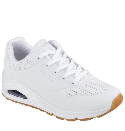 Skechers Παπούτσι Γυναικείο - Uno - Stand on Air 73690-WHT White