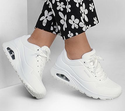 Skechers Παπούτσι Γυναικείο - Uno Stand on Air 73690-W - White