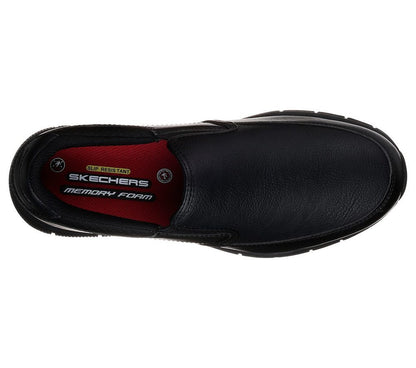 Skechers Παπούτσι Ανδρικό - Work Relaxed Fit: Nampa - Groton SR77157-BLK Black
