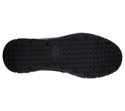 Skechers Παπούτσι Ανδρικό - Work Relaxed Fit: Nampa - Groton SR77157-BLK Black