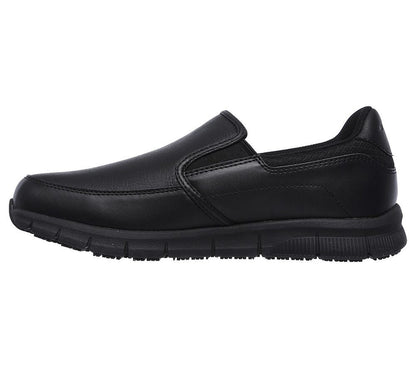 Skechers Παπούτσι Ανδρικό - Work Relaxed Fit: Nampa - Groton SR77157-BLK Black