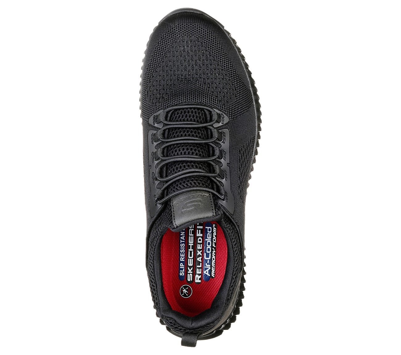 Skechers Παπούτσι Ανδρικό - Work Relaxed Fit: Cessnock SR 77188EC-BLK Black