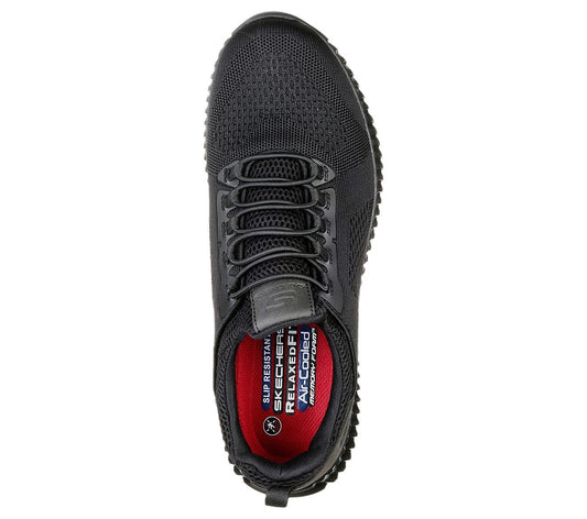 Skechers Παπούτσι Ανδρικό - Work Relaxed Fit: Cessnock SR 77188EC-BLK Black