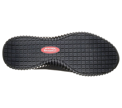 Skechers Παπούτσι Ανδρικό - Work Relaxed Fit: Cessnock SR 77188EC-BLK Black
