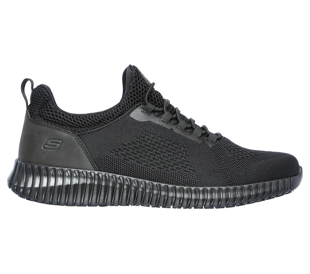 Skechers Παπούτσι Ανδρικό - Work Relaxed Fit: Cessnock SR 77188EC-BLK Black