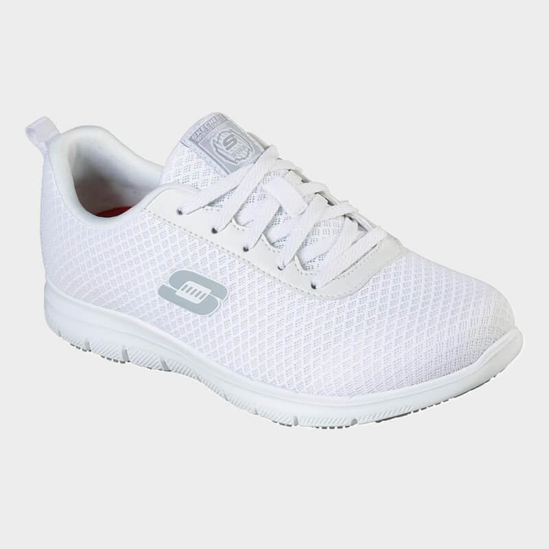 Skechers Παπούτσι Γυναικείο - Work Relaxed Fit: Ghenter - Bronaugh 77210EC-WHT