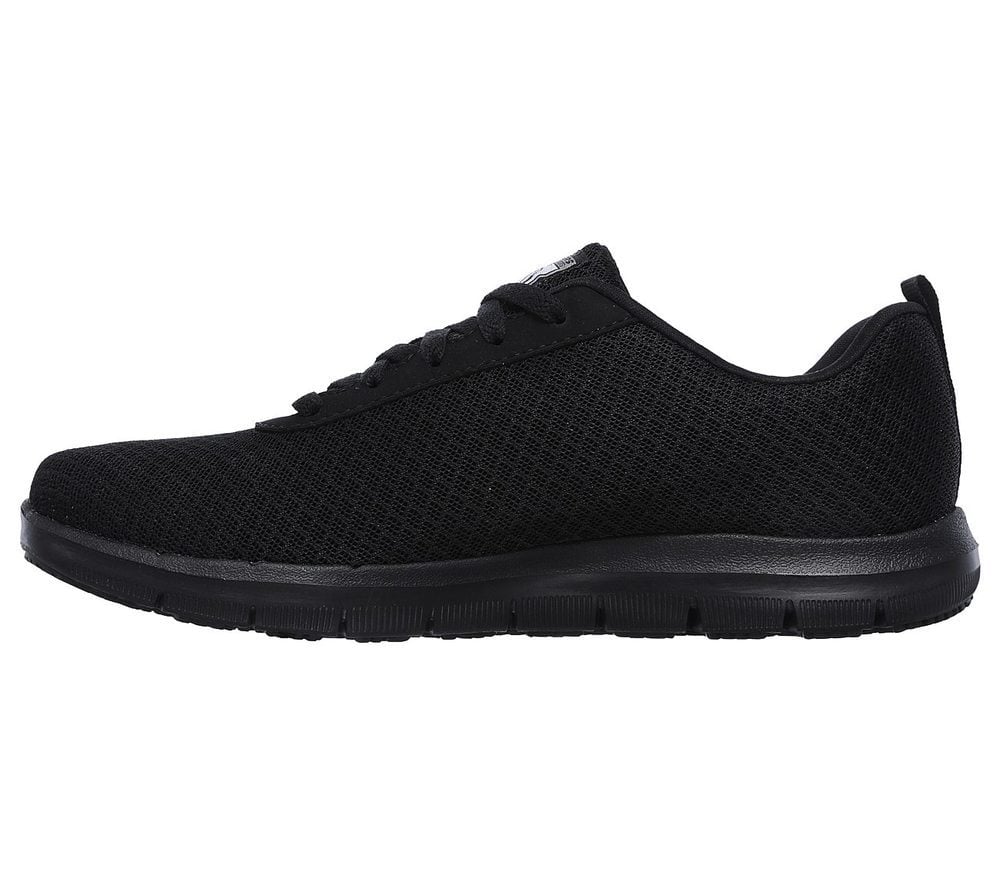 Skechers Παπούτσι Γυναικείο - Work Relaxed Fit: Ghenter - Bronaugh SR 77210-BLK Black
